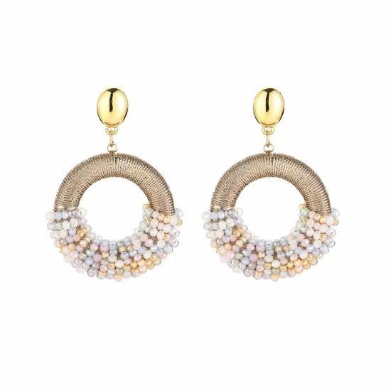 Bijoutheek Clous d'Oreilles Ovale Vert
