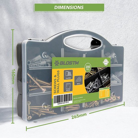 Kit D'assortiment De Vis Autotaraudeuses En Métal Durable