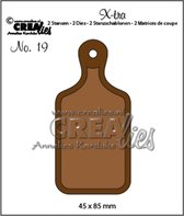 Crealies X-tra snijmal - no.19 Broodplank klein