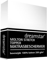 Dreamstar Hoeslaken Molton stretch Topper 180x210-200x220