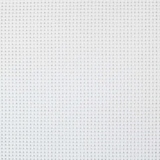 Tissu à broder Aida 18 fils blanc - coupon de 40 x 50 cm