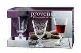 Bohemia Selection 6 Gegraveerde Rodewijnglazen Provence 26cl