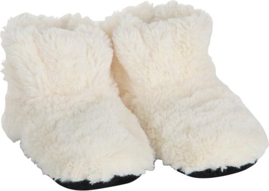 bol.com | Creme warmte pantoffels/sloffen voor dames - Maat 37-40 - Warme  voeten - Warmte/koelte...