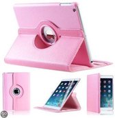 iPad Mini 1 2 en 3 hoesje Multi-stand Case 360 graden draaibare Beschermhoes Licht roze Met Stylus Pen en Glazen Screenprotector