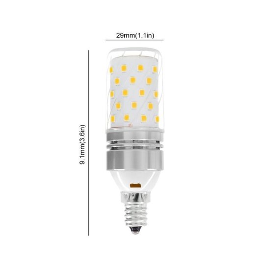 YWXLight E12 LED lampen 8W LED kandelaar lamp 70 watt equivalent 700lm  decoratieve... | bol.com
