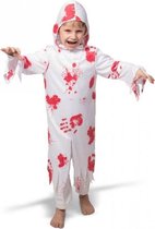 Spookje met bloed kostuum/jumpsuit voor kinderen - Halloween verkleedkleding voor kinderen S (98-116)