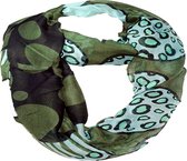 sjaal sjaal lus multifunctionele sjaal 90 x 100 cm; gemaakt van 100% viscose. Groen 90 x 100 cm
