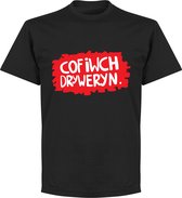 Cofiwch Dryweryn Wall T-Shirt - Zwart - S