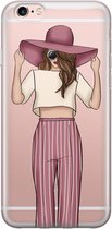 iPhone 6/6s transparant hoesje - Summer girl | Apple iPhone 6/6s case | TPU backcover transparant