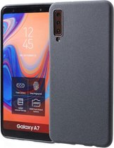 Samsung A7 2018 - Grijs mat TPU hoesje | Samsung Galaxy A7 (2018) case | Hardcase backcover zwart