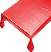 Tafelzeil Metallic Rood 250 x 140 cm - Beschikbaar in 11 maten - Geleverd in een koker