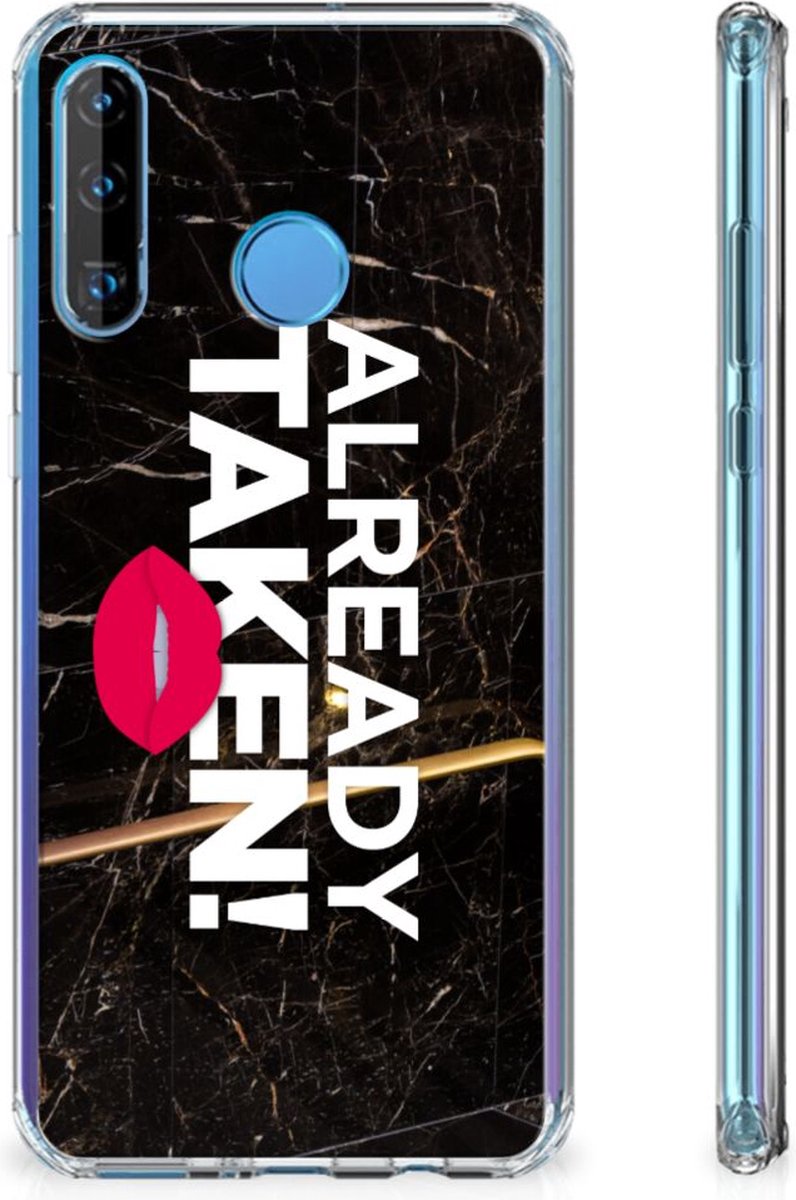 Huawei P30 Lite Telefoonhoesje met tekst Already Taken Black