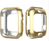 DrPhone TPU Siliconen Case - Volledige bescherm Case - Fashion Case - Geschikt Voor iOS SmartWatch SE / 4 / 5 / 6 - 40 mm - Goud