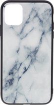 Shop4 - iPhone 11 Pro Hoesje - Harde Back Case Marmer Wit