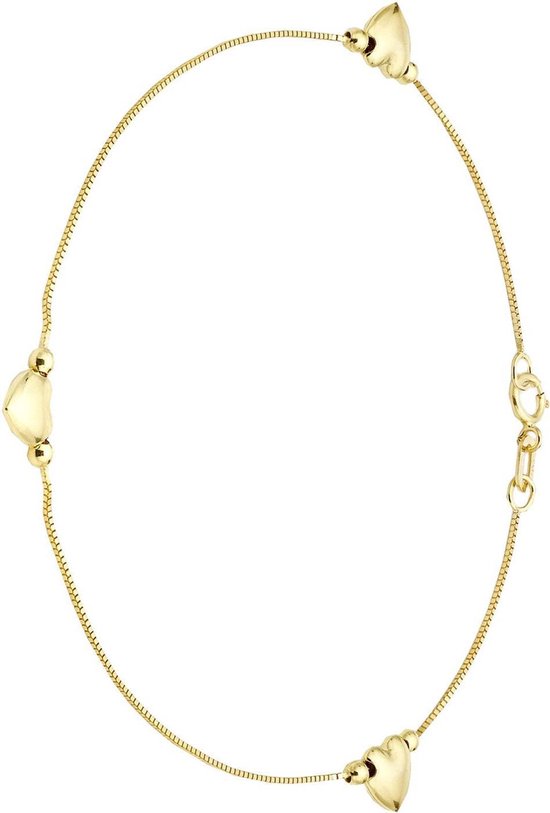 Bijoux zilverkleurige enkelbandje met muntjes voor dames | -NL