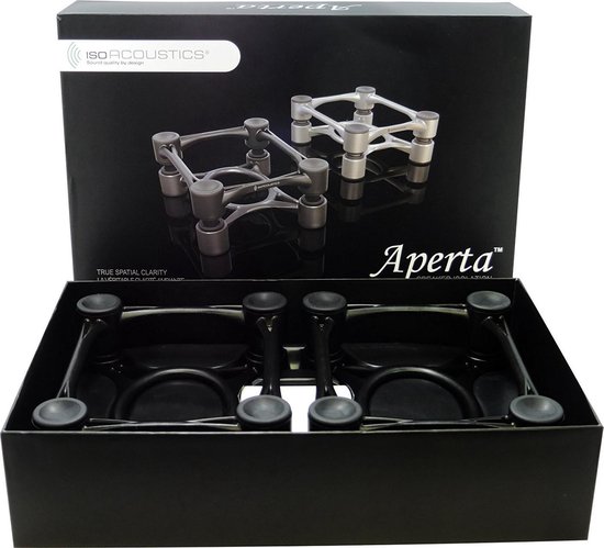 IsoAcoustics Aperta Isolator Monitor Speaker Stands, Per Paar, Zwart — afbeelding 5