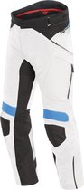 Dainese Dolomiti Light Gray Black Electron Blue Gore-Tex Textile Motorcycle Pants 50