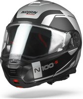 Nolan N100-5 Consistency Flat Zilver N-Com 021 Integraalhelm - Motorhelm - Maat L