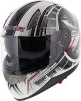 LS2 FF384 Moby Integraalhelm - Motorhelm - Glans Wit - Maat S