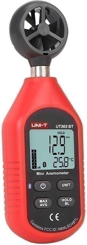 UT363 Mini Anémomètre Numérique Appareil de mesure de vent de