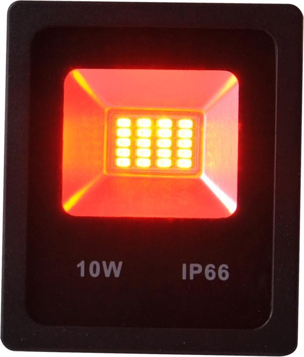 Rode LED Bouwlamp 10 Watt - IP66 - Crius