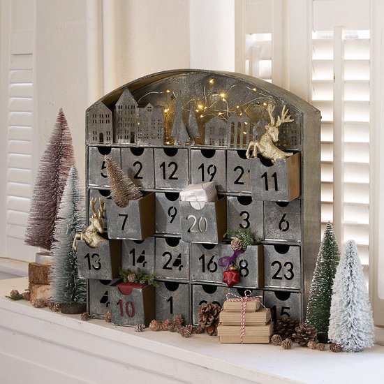 LOBERON Adventskalender Léran grijs