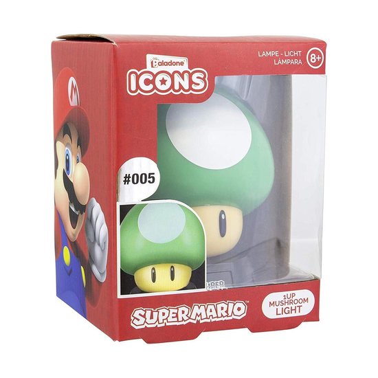 Super Mario Bros: 1 UP mushroom - Nachtlampje van super-mario — afbeelding 3