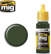 AMMO MIG 0248 RLM 80 Olive Green - Acryl Verf flesje