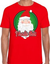 Fout Kerst shirt / t-shirt - I hate this - rood voor heren - kerstkleding / kerst outfit M (50)