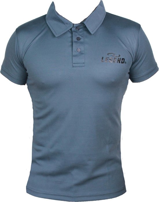 Sport Polo Kids/Volw. Grijs SlimFit Polyester XS