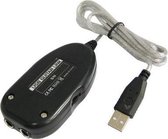Gitaar naar USB Interface Link Kabel PC/MAC Recording (zwart)