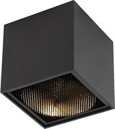 QAZQA box - Design Plafondspot | Spotje | Opbouwspot - 1 lichts - L 120 mm - Zwart -  Woonkamer | Slaapkamer | Keuken