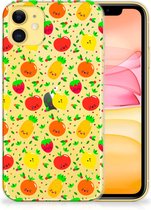 Back Case Geschikt voor iPhone 11 Siliconen Case Fruits