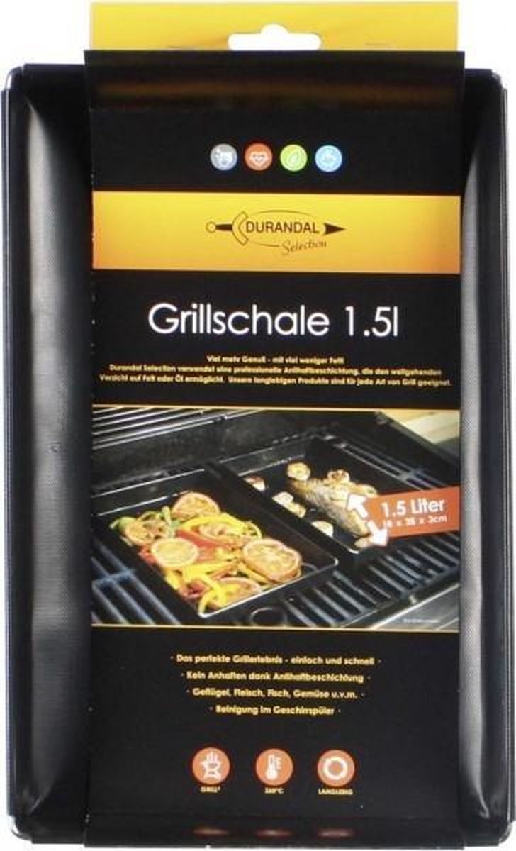 Durandal Selection Plaque barbecue 1.5 Litres Petit plat de cuisson BBQ  Plaque four antiadhésive Plaque de