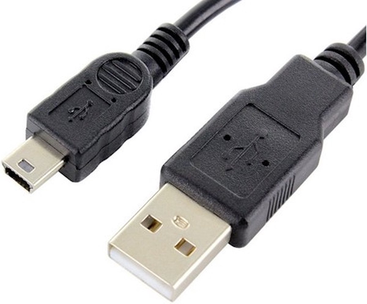 Forever T_0011208 USB-kabel 1 m USB A Mini-USB A Zwart