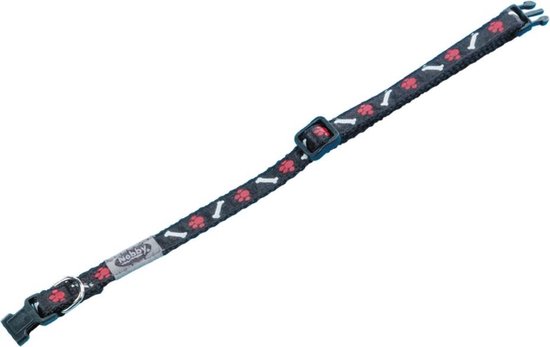 Nobby puppy halsband met print zwart 20 cm - 1 ST