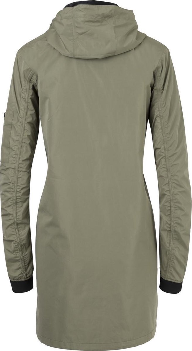 AGU Long Bomber - Regenjas Dames - Bomberjas - Regenmantel - Waterdicht Poray 5000 - Ademend - Neopreen kraag - Groen - M — cadeau in Sport & Outdoor - foto 4