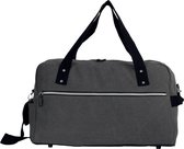 Grijze canvas sporttas/gymtas 30 liter - Sport accessoires - Sporttassen - Gymtassen