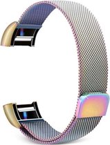 Fitbit Charge 2 Luxe Milanees bandje |Multicolour| Premium kwaliteit | Maat: M/L | RVS |TrendParts