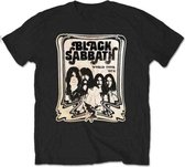 Black Sabbath Heren Tshirt -S- World Tour 1978 Zwart