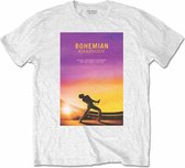 Queen Heren Tshirt -L- Bohemian Rhapsody Wit