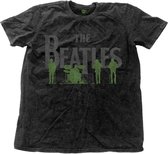 The Beatles Heren Tshirt -M- Saville Row Line-Up Zwart