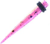 Spetter Acryl Parel Lak Roze Taper - 5 MM ©LMPiercings