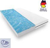 Matras - 7 Zones - 140x190 - koudschuim - gel - premium plus tijk - Gemiddeld