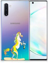 Geschikt voor Samsung Galaxy Note 10 Telefoonhoesje met Naam Horse Color