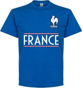 Frankrijk Team T-Shirt - Blauw - XXL
