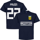 Argentinië Pavon 22 Team T-Shirt - Navy - XXXXL