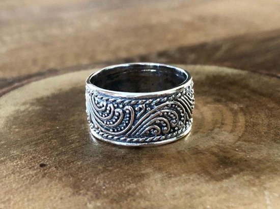 Zilveren Bali style ring 'UBUD' - Leelavadee Jewelry