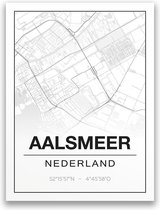 Poster/plattegrond AALSMEER - 30x40cm