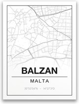 Poster/plattegrond BALZAN - 30x40cm